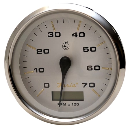 Faria Beede Instruments Kronos 4" Tachometer w/Hourmeter - 7,000 RPM (Gas - Outboard) 39040
